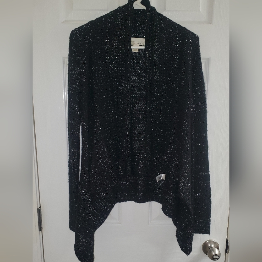 Elegant Black Women's Cardigan